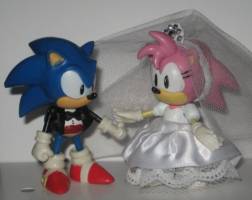Sonic and Amy Bride and Groom (Sonic) Custom Action Figure