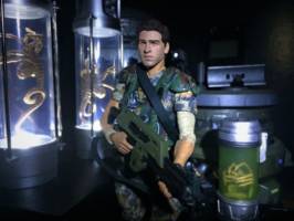 Gale Hawthorne as Colonial Marine (Aliens) Custom Action Figure [Gale Hawthorne as Colonial Marine]