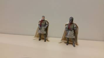 Grail Knight action figure with helmet and longsword (Indiana Jones) Custom Action Figure [Before and now]