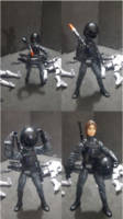 Custom 6" Star wars Black Series Jyn Erso in Imperial Air Traffic Disguise (Star Wars) Custom Action Figure