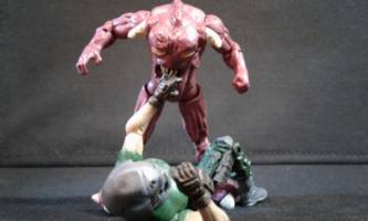 Pinky Demon (Doom) Custom Action Figure [Get 'em off!]