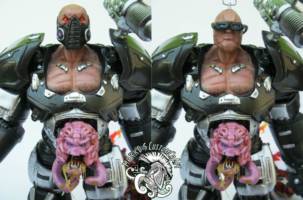 Krang (Teenage Mutant Ninja Turtles) Custom Action Figure [Two heads]