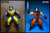 Vintage Brown Wolverine (Marvel) Custom Action Figure