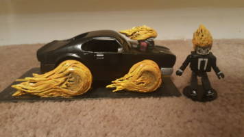 Ghost Rider Robbie Reyes minimate with car from Agents of SHIELD (Ghost Rider) Custom Action Figure [The Ghost Rider!]