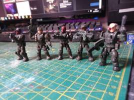 Colonial Marines Squad *Updated* (Mega Bloks) Custom Miniature / Figurine [Another angle on the squad]