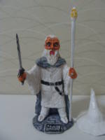 The Other White Wizard (figurine)no.II (Lord of the Rings) Custom Miniature / Figurine [Gandalf,front(hat off)]