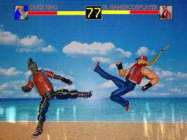 Duck King (Fatal Fury) Custom Action Figure [A greeting for The Gamercosplayer, a great fan of SNK video games]