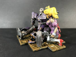 Princess Peach Working on Cyborg (Nintendo) Custom Diorama / Playset
