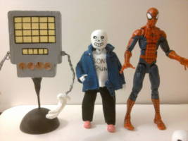 Sans version 2 (Undertale) Custom Action Figure