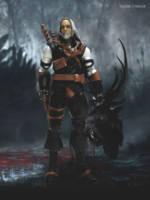 Geralt of Rivia in Manticore Armor (Witcher) Custom Action Figure