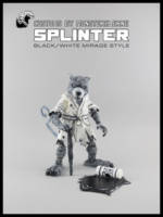 B/W Master Splinter (Teenage Mutant Ninja Turtles) Custom Action Figure