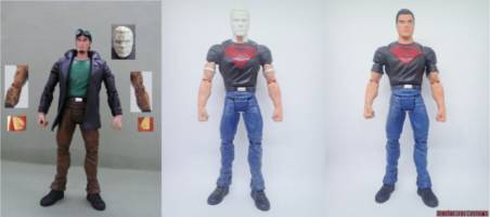 Superboy and Wolf (Young Justice) Custom Action Figure [Superboy custom action figure before and after]