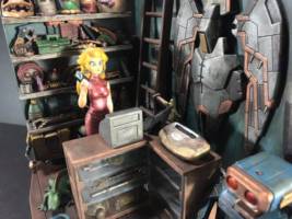 Princess Peach Parts Shop (Super Mario Bros) Custom Diorama / Playset