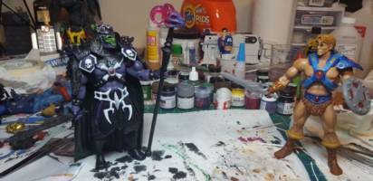 King Reapor, Son of Skeletor (Masters of the Universe) Custom Action Figure [King Reapor vs. He-Ro II]