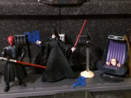 3.75" Emperor Palpatine Set #2 With Throne (Star Wars) Custom Action Figure