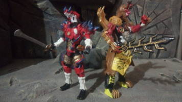 Resentful Knight Endolf (Power Rangers) Custom Action Figure [Endolf & Dogold!]