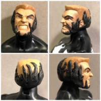 Eddie Brock / Venom head (Marvel Legends) Custom Action Figure [Sugru for the symbiote tendrils]