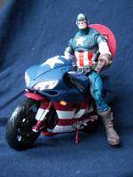 Captain America Bike (Marvel Legends) Custom Miniature / Figurine