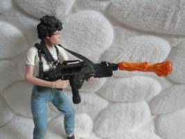 Aliens - Ellen Ripley flamethrower effect (Aliens) Custom Action Figure