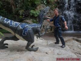 Owen Grady (Jurassic World: Fallen Kingdom) (Jurassic Park) Custom Action Figure [Owen Grady custom action figure and Blue]