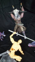 Capra Demon and Undead Attack Dog statues (Dark Souls) Custom Action Figure