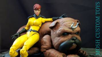 Super Pose-able Lockjaw (Marvel Legends) Custom Action Figure