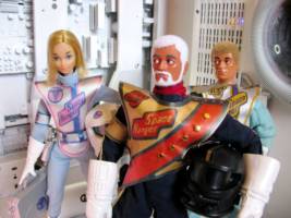 Doctor Barbie Space Ranger (Barbie) Custom Action Figure [this is a picture I took which is part of a video I made for my 'Gary Anderson's Custom Figures' Facebook page.]