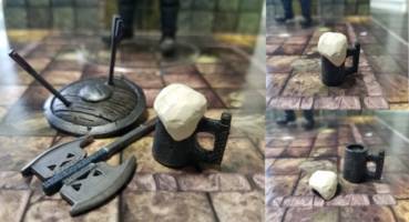 Gort the Mad - Duergar Fighter (Dungeons and Dragons) Custom Action Figure [Gort's accessories]