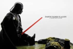 Darth Vader Vs. Alien (Star Wars) Custom Diorama / Playset