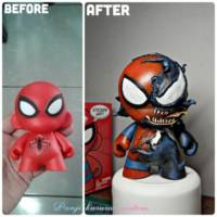 Spider-man composite venom munny (Marvel) Custom Action Figure