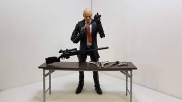 Custom Hitman Absolution Agent 47 (Hitman) Custom Action Figure [Agent 47 weapons]