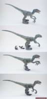 Blue the Velociraptor (Jurassic World Fallen Kingdom) (Jurassic Park) Custom Action Figure [Blue the Velociraptor (Jurassic World Fallen Kingdom) before and after]