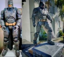 Armored Batman (BVS) (DC Universe) Custom Statue / Bust [Before and After]