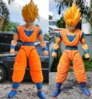 Goku (SSJ) (Dragonball Z) Custom Action Figure [Before and After]