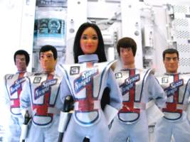Miko Space Ranger Patroller (Action Man) Custom Action Figure [Miko with some of the other Space Rangers]