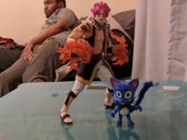 Natsu dragneel and Happy (Anime) Custom Action Figure