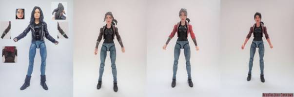Ellen Yin (The Batman) (The Batman) Custom Action Figure [Ellen Yin custom action figure before and after]