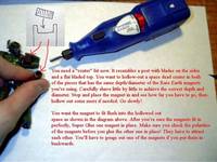 Using Magnets and Screws to Create Swivel Joints Custom Tutorial Picture #6