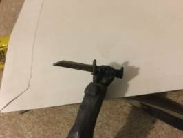 Creating a Knife for Figures with Closed Fists Custom Tutorial Picture #7 [Base coat and layer]