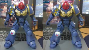 Better Ankle Articulation for the McFarlane Space Marine Custom Tutorial Picture #1 [Range comparison 01]